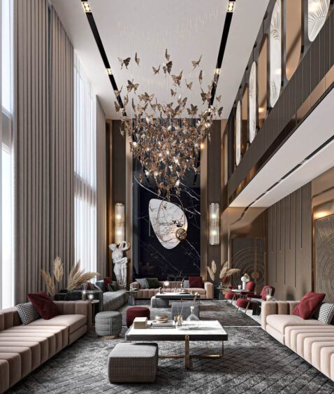 duplex(3) Các trang thiết bị nội thất của căn hộ duplex đều đều mang phong cách hiện đại và sang trọng, đến từ các nhà cung cấp nổi tiếng.